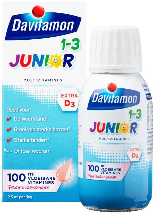 Tegenover Verzoenen Minnaar Davitamon Junior 1+ Vloeibare Vitamines: voor de weerstand