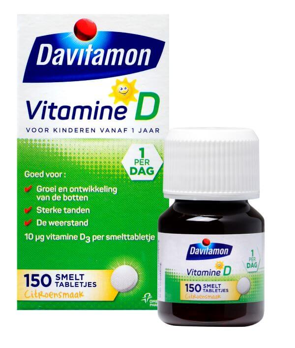 hoe te gebruiken Cataract Beperking Davitamon Vitamine D voor Kinderen 150 Smelttabletjes