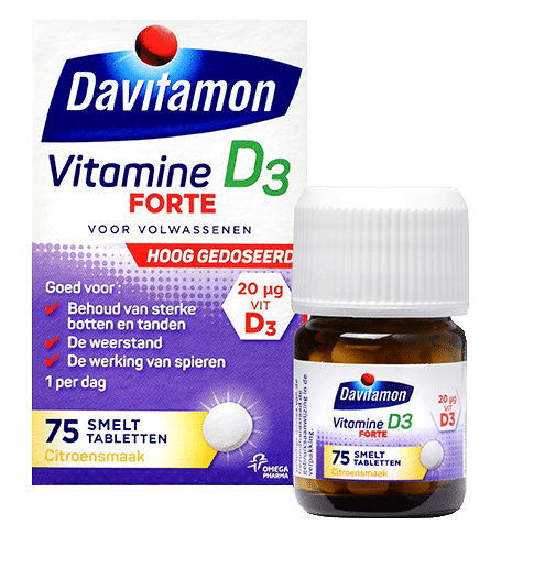 Economisch Pidgin voertuig Davitamon Vitamine D3 Forte: voor behoud van sterke botten