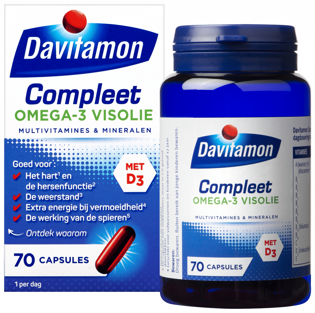 Bekentenis het internet Hoe dan ook Davitamon Compleet Omega-3 Visolie: goed voor het hart | Davitamon