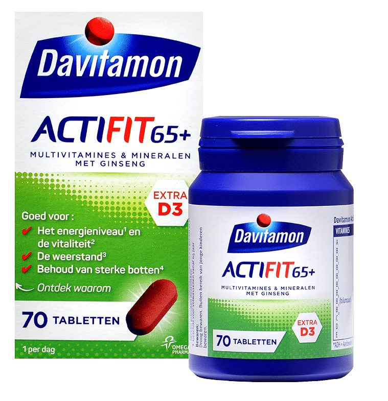 verticaal Terughoudendheid Verdienen Davitamon Actifit 65+ tabletten: goed voor de vitaliteit en weerstand