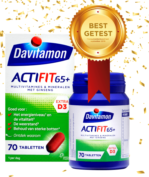 Gaan schipper efficiëntie Davitamon Actifit 65+ tabletten: goed voor de vitaliteit en weerstand