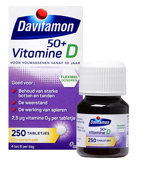 Chemicus Fascineren smeren Davitamon Vitamine D 50+: voor behoud van sterke botten