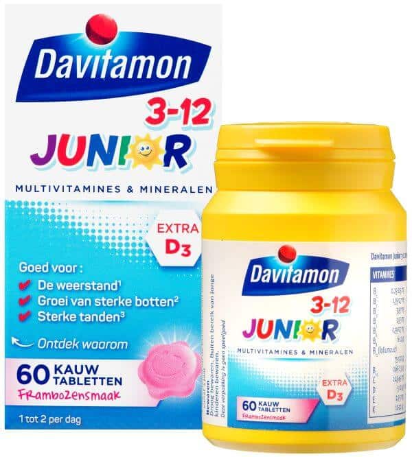 Davitamon Junior 1+ Vitamines: voor de weerstand