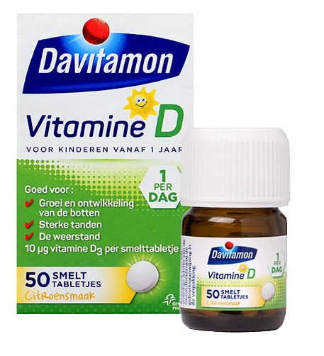 kleding een kopje verdamping Davitamon Vitamine D voor Kinderen 150 Smelttabletjes
