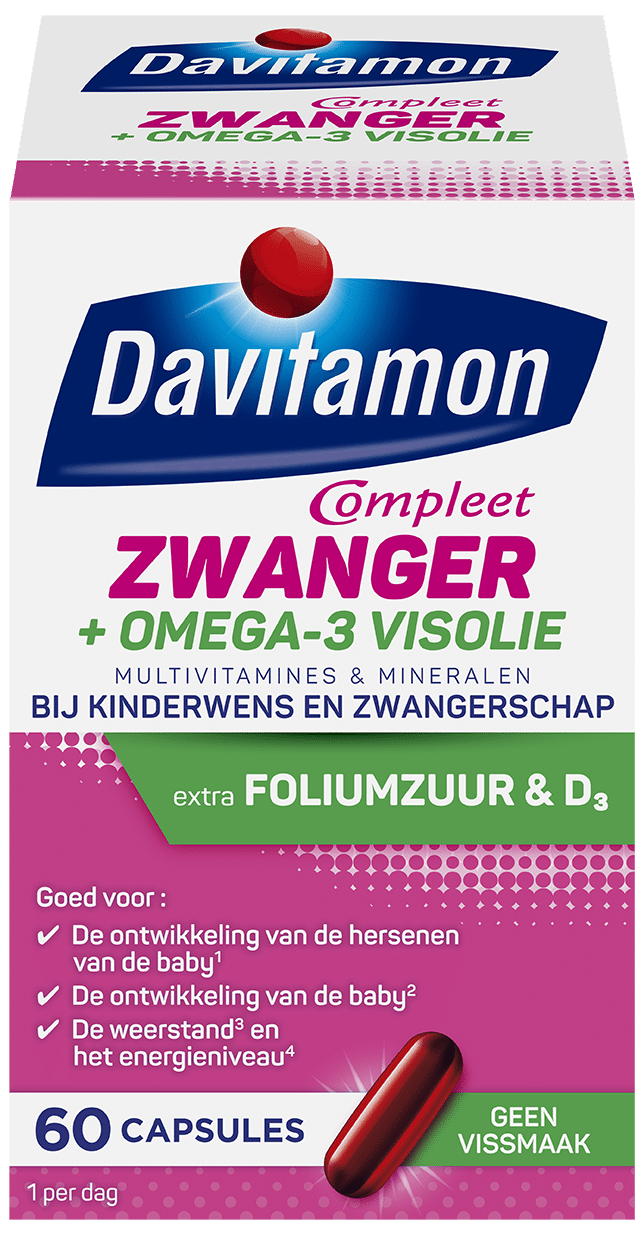 Wafel instant Interactie Davitamon Foliumzuur met Vitamine D3: bij kinderwens