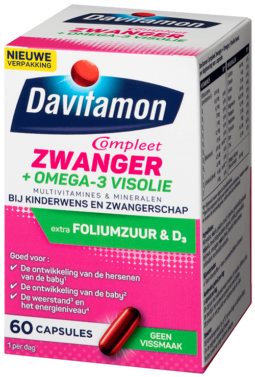 Jolly hoekpunt twist Davitamon Compleet Mama Omega-3 Visolie | Davitamon