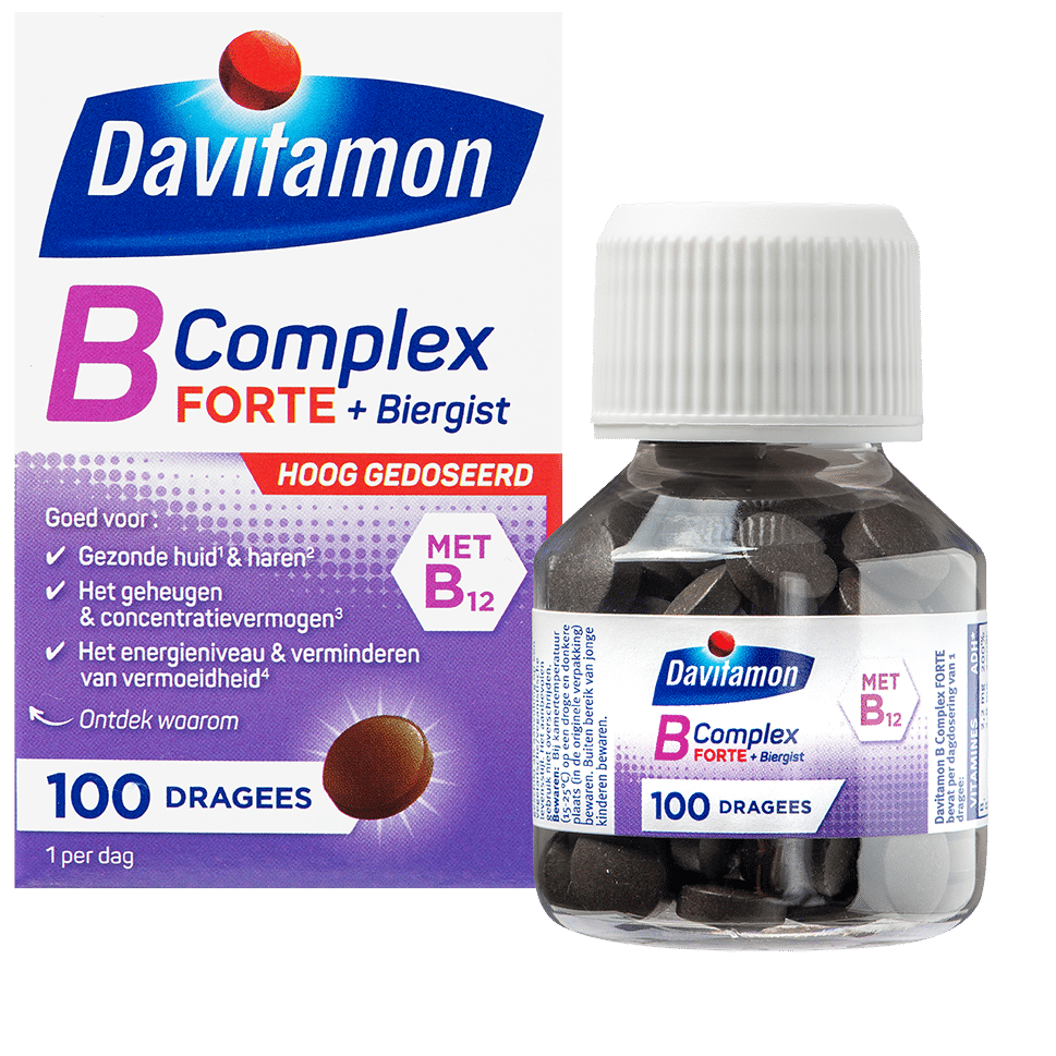 snel Zeg opzij Isoleren Davitamon B-Complex Forte 100 dragees: helpt bij vermoeidheid