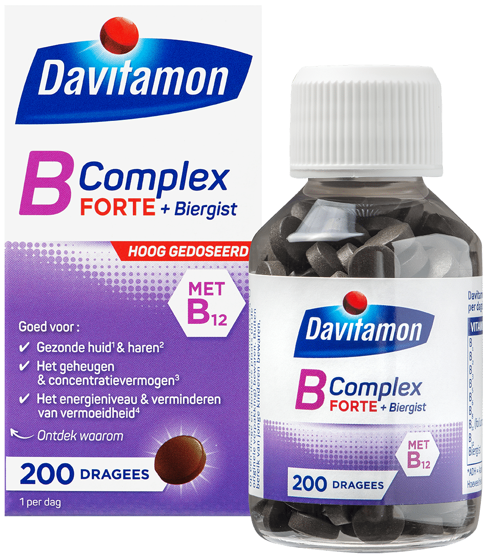 snel Zeg opzij Isoleren Davitamon B-Complex Forte 100 dragees: helpt bij vermoeidheid