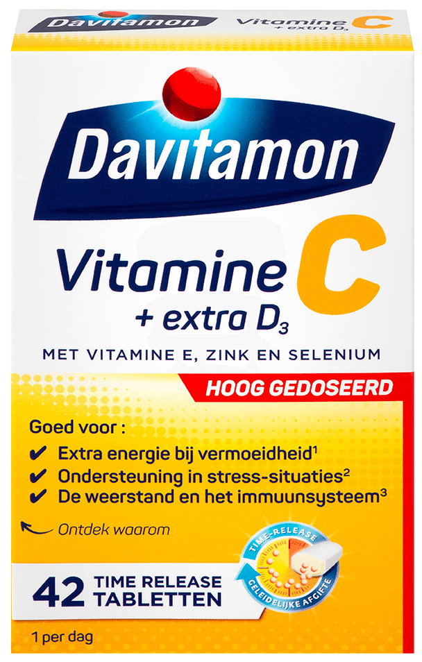 Berri lichtgewicht prachtig Davitamon Vitamine C Forte + extra D3 42 tabletten