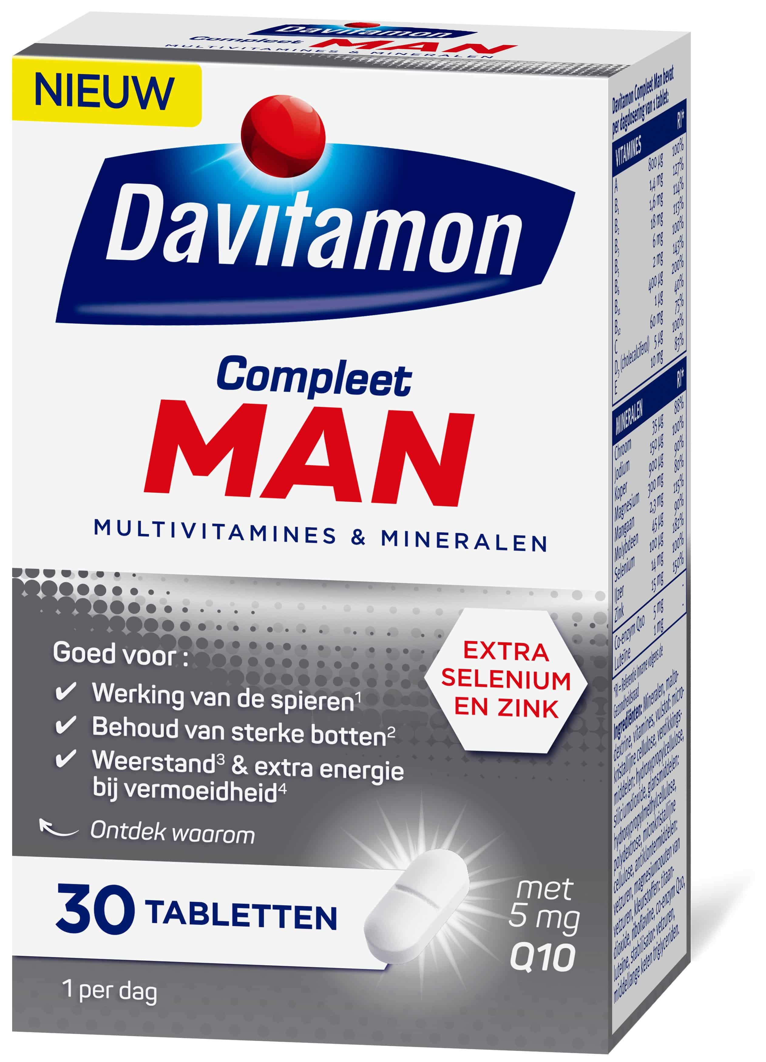 Onderdrukker Geniet ondernemer Davitamon Compleet Man | Multivitamine voor mannen