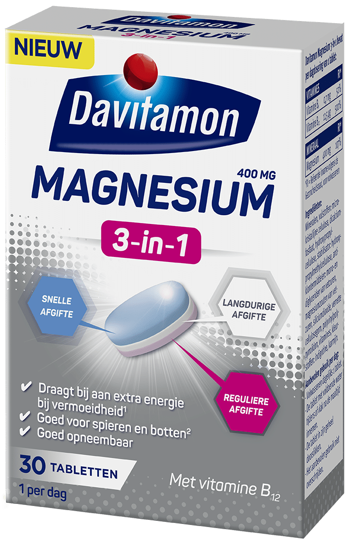 professioneel probleem Zijdelings Davitamon Magnesium 3-in-1 30 tabletten | Davitamon