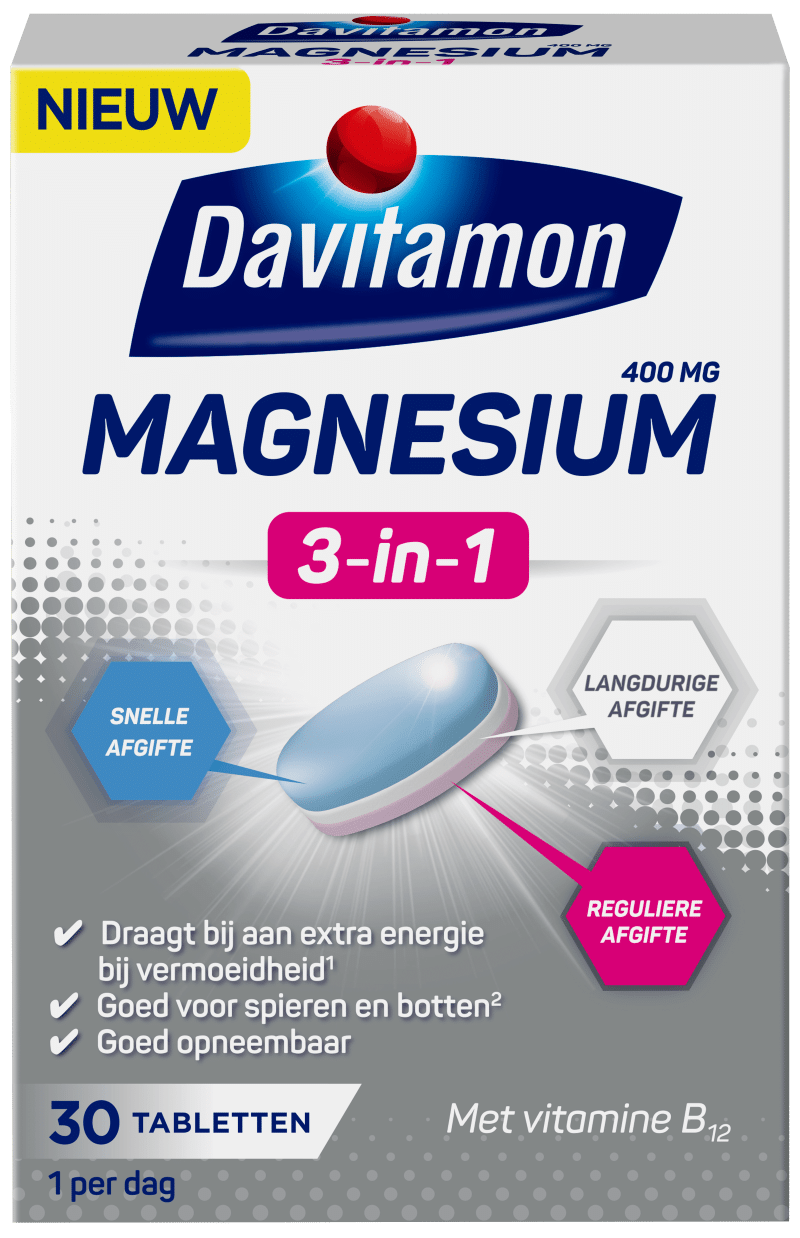 professioneel probleem Zijdelings Davitamon Magnesium 3-in-1 30 tabletten | Davitamon