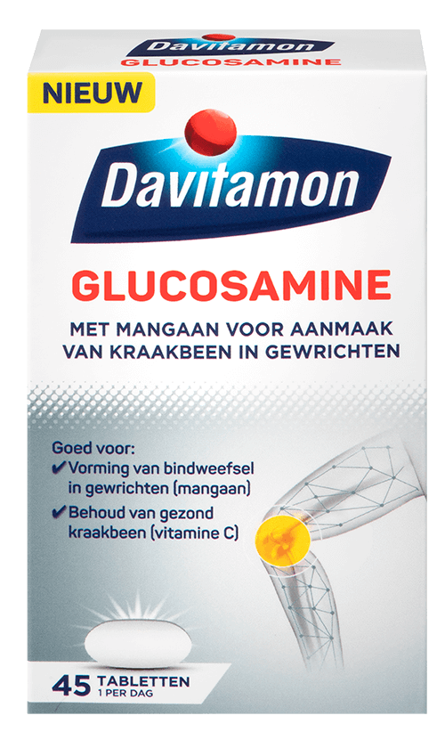 aspect Recensie Blijven Davitamon Glucosamine: voor de aanmaak van kraakbeen