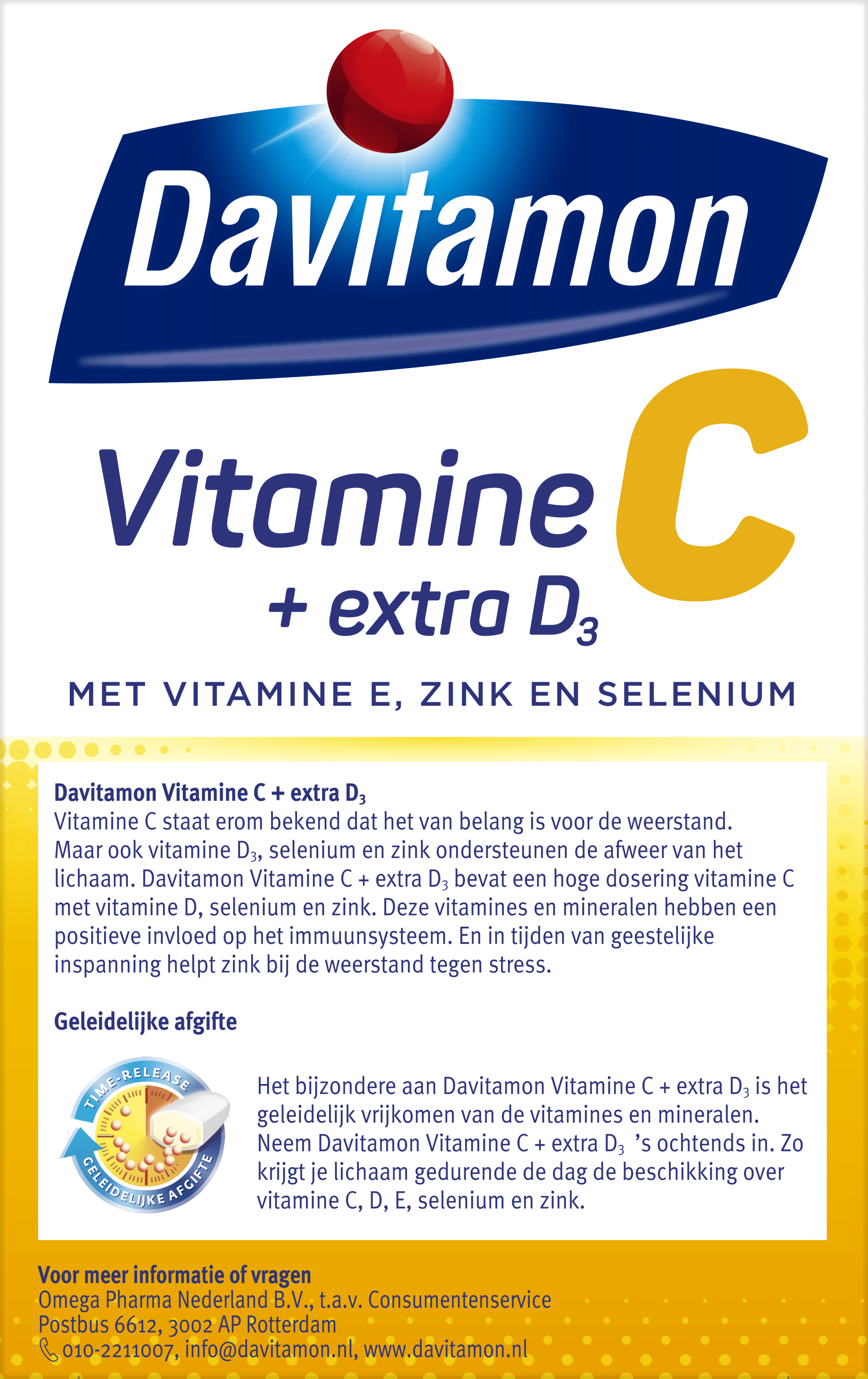 Snelkoppelingen gunstig Paragraaf Davitamon Vitamine C Hoog gedoseerd + extra D3 42 tabletten